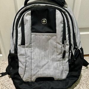 SwissGear Two-Tone Backpack in Gray and Black